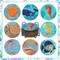 Diamond Painting Coasters - 8 PCS 5D Ocean Art Kits for Adults and Kids, Sea-Themed Coasters with Holder, Perfect for Beach House Decor